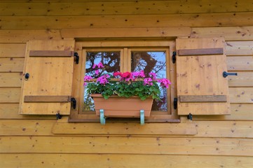 Holzhütte Fenster,