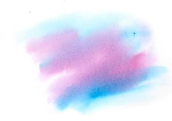 Pink and blue watercolor background texture