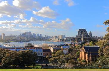 Harbour bridge Sydney harbour cityscape Sydney Australia - 201576545