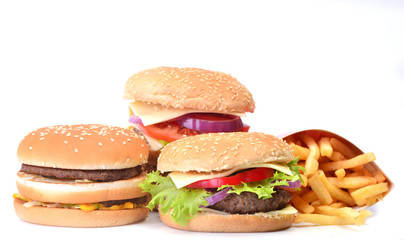 Hamburger and potato