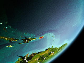 Orbit view of Puerto Rico