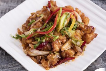 Crispy Chilli Prawns