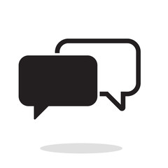 Naklejka premium Chat bubble icon vector
