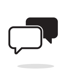 Chat bubble icon vector