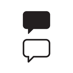 Chat bubble vector icon