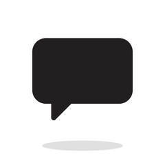 Naklejka premium Chat bubble vector icon