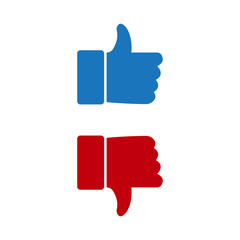 Obraz premium Like and unlike icon, vector illustration