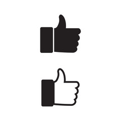 Like vector icon, approved symbol