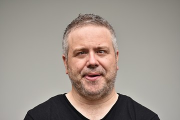 Fototapeta premium Insane Caucasian Male Man