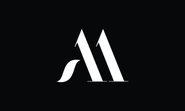 AA Letter Logo Design Template Vector