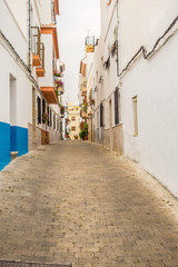 Obraz premium Beautiful views and streets of Frigiliana, village of Malaga on a summer day
