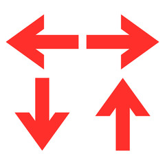 arrow set, left,right,up,down, isolated vector