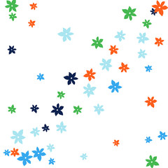 Festive Background with Colorful  flowers. Feminine Pattern for Postcard, Print, Banner or Poster. Small Pretty  flowers For Party Decoration, Wedding, Birthday or Anniversary Invitation. 