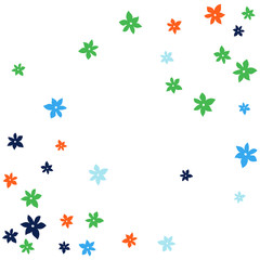 Festive Background with Colorful  flowers. Feminine Pattern for Postcard, Print, Banner or Poster. Small Pretty  flowers For Party Decoration, Wedding, Birthday or Anniversary Invitation. 