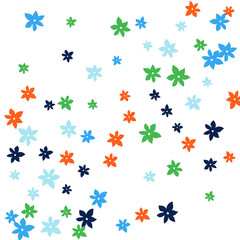 Festive Background with Colorful  flowers. Feminine Pattern for Postcard, Print, Banner or Poster. Small Pretty  flowers For Party Decoration, Wedding, Birthday or Anniversary Invitation. 