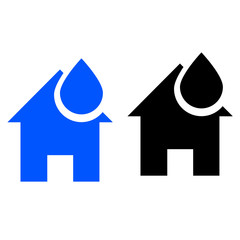 Water supply at home icon