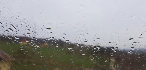 Rain on a window