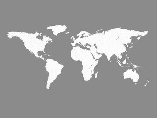 Fototapeta na wymiar Polygonal world map