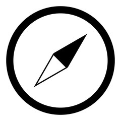 Compass vector icon, explore symbol