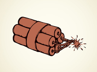 Grenade. Vector drawing