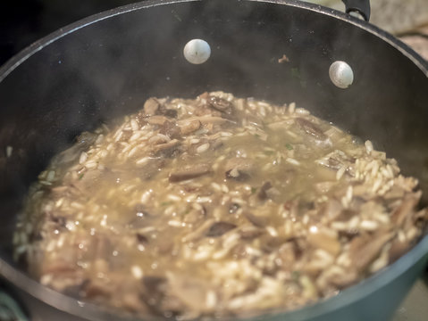 rice with mushroom