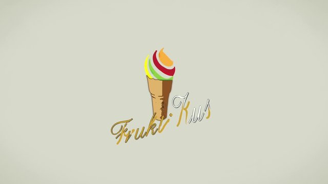 Frukti Kus - logo of fruit ice cream