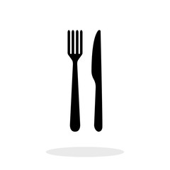 Fork and knife vector icon
