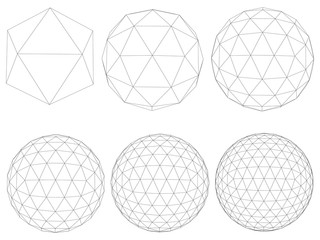 Set with spheres