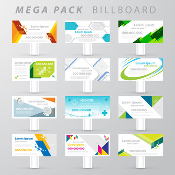 Mega pack Billboard design template set