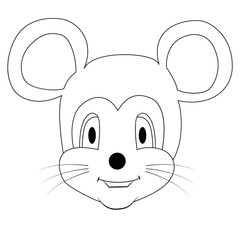 Contour mouse head