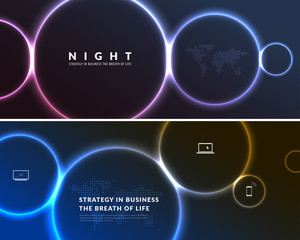 Abstract night party banner in glamour design style, modern flyer in A4 with colourful background