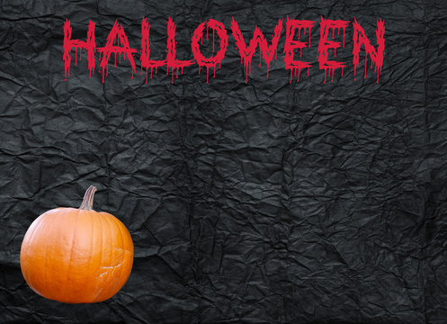 Halloween - isolated orange pumpkin