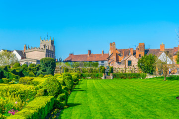 View of the new place gardens in Stratford upon Avon, England