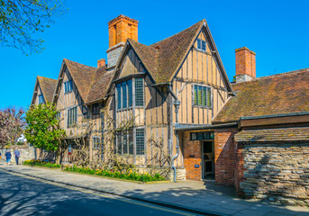 View of the Hall's Croft in Stratford upon Avon where daughter of William Shakespeare lived, England © dudlajzov