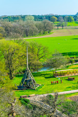 Trebuchet in the warwick castle, England