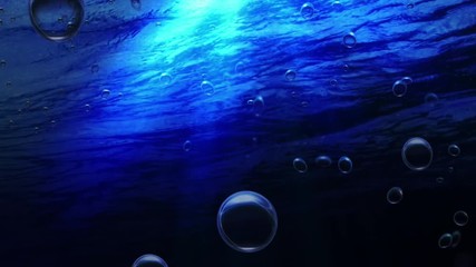 Sunlight in Underwater. Background