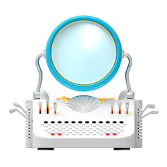 typewriter retro futuristic