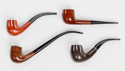 Realistic 3D Render of Smoking Pipes