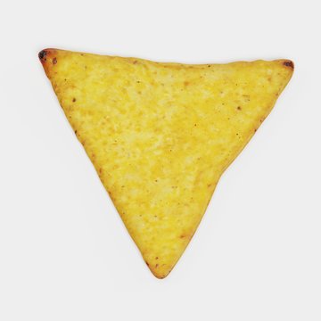 Realistic 3D Render of Tortilla Chip