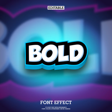 3d Cartoon Style Text Effect For Animation And Game Logo