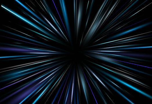 Vector illustration light effect dark blue Light Abstract background. rey beam aura laser