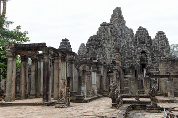 Obraz premium Bayon temple at Siem Reap, Cambodia.