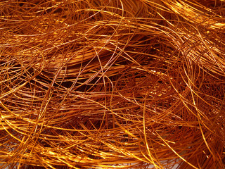 Copper wire texture