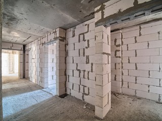 interior of building under construction