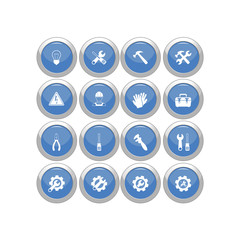 Tools icon. Flat vector icon set