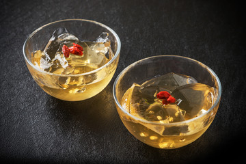 台湾スイーツ　オーギョーチ　Awkeotsung Jelly Taiwan cold sweets