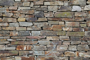 Stacked stone wall background