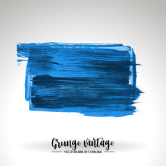 Fototapeta premium Brush stroke and texture. Grunge vector abstract hand - painted element. Underline and border design.