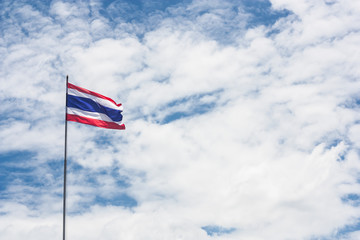 Thailand flag and sky