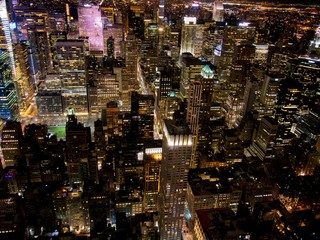 Fototapeta na wymiar New York City la nuit